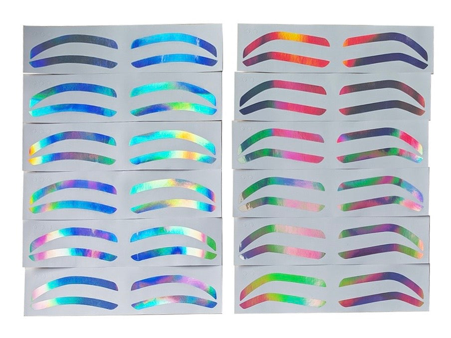 90% OFF! HOLOGRAM Airbrush Brow Outline Sticker Guides