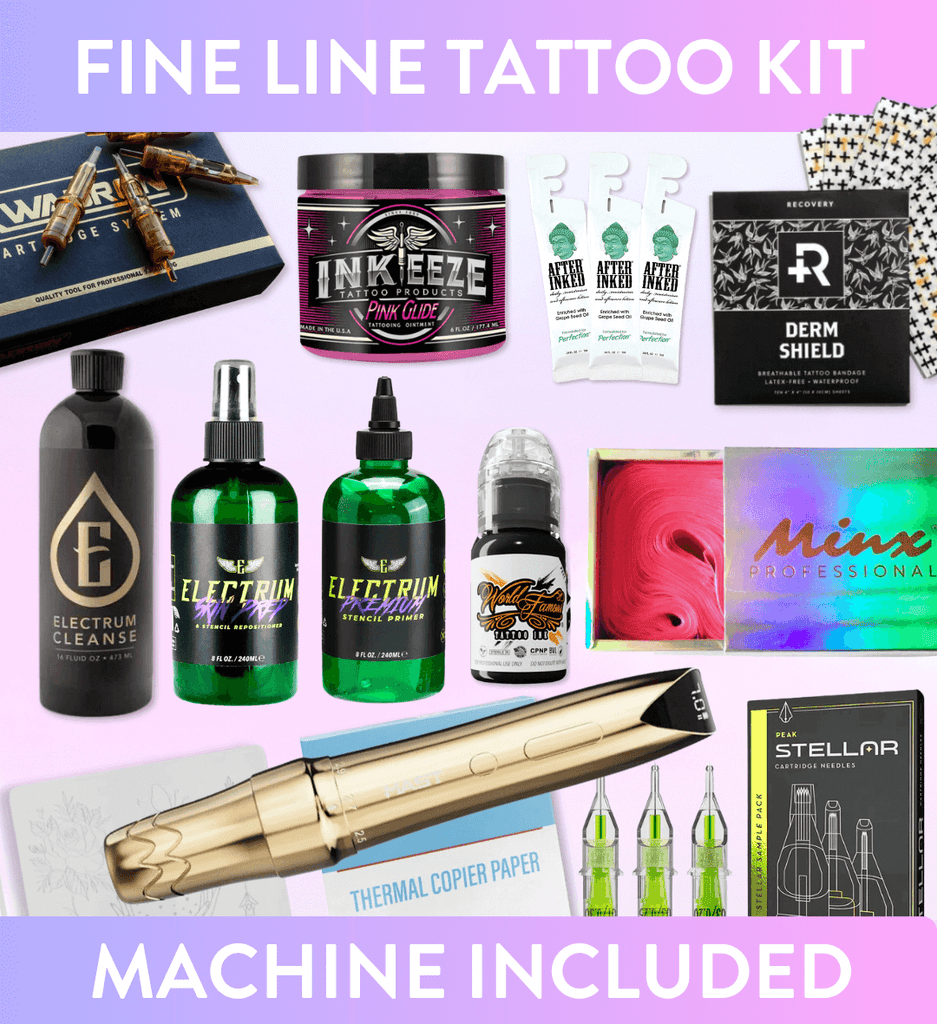 🔥GREAT VALUE! FINE LINE TATTOO ARTIST Business Starter Kit