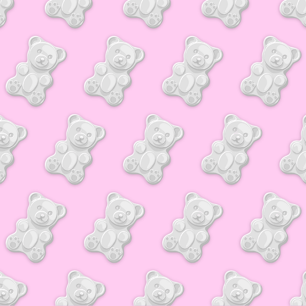 💥Minx GUMMY BEAR Hard Wax - White Shimmer Bears