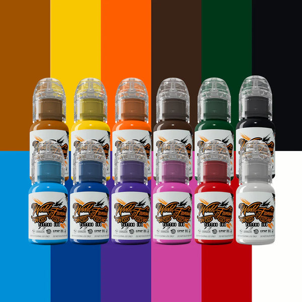 🔥$50 OFF! TATTOO COLOR KIT By World Famous Tattoo Inks