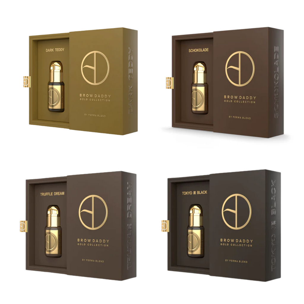 🔥30% OFF! BROWDADDY x PERMABLEND GOLD COLLECTION - Set of 4 Best Sellers