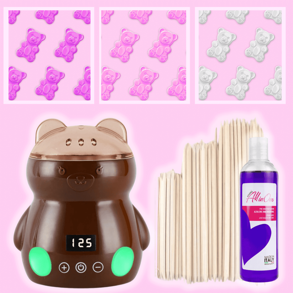 BEARY CUTE Waxing Business Starter Kit - Warmer, Waxes & More