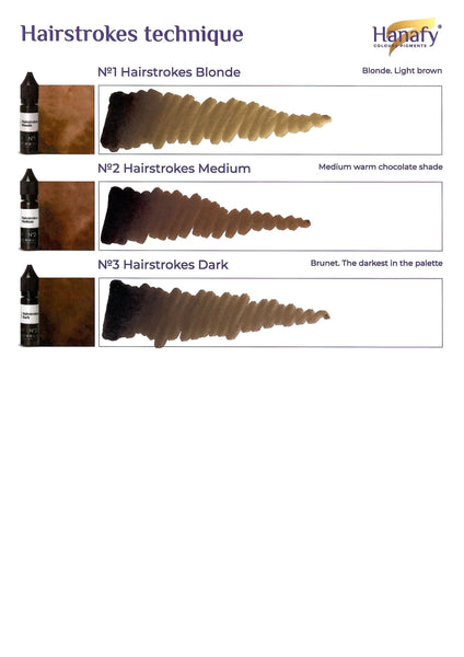 Hanafy HAIRSTROKES Pigments - Dark